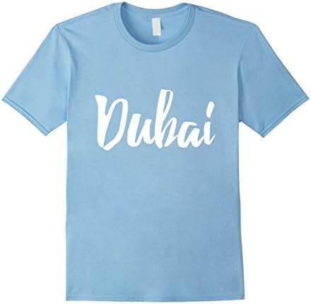 Men's Dubai UAE T-Shirt 3XL Baby Blue
