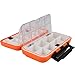 Goture Small Tackle Box, Waterproof Fishing Lure Boxes Tackle Box Bait Plastic Small Storage Case Accessories Containers Orange SMALL 6.3'' X 3.5'' X 1.7''