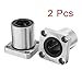 uxcell LMK20UU 20mmx32mmx42mm Flange Linear Motion Bushing Ball Bearing 2 Pcs