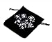7 Die Polyhedral Dice Set - Smoke (Black Pearl) with Velvet Pouch by Wiz Dice