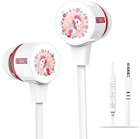 Wired Unicorn Earphones Best gifts Animal Cartoon Earbuds Headphones suitable to Remote and Mic for Apple Samsung HTC Android smartphones Tablets hands-free/in-ear style earbuds of Wired 3.5 mm