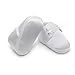 Delebao Baby Infant Lace Up Satin White Shoes Bootie Slippers Sneakers (0-6 Months, Shoes)