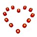 TRENDBOX 12-Packs Red, LED Plastic Tea Tealight Candles Lamp Flameless Shine Anniversary Wedding Party Restaurant Atmosphere Decoration Battery Operated
