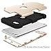 iPod 6th Generation Case, iPod 5th Generation Case, Hocase 3 in 1 Heavy Duty Shock Absorbent Silicone Hard Plastic Full Body Protective Case for iPod touch 6th/5th Generation - Champagne Gold/Black