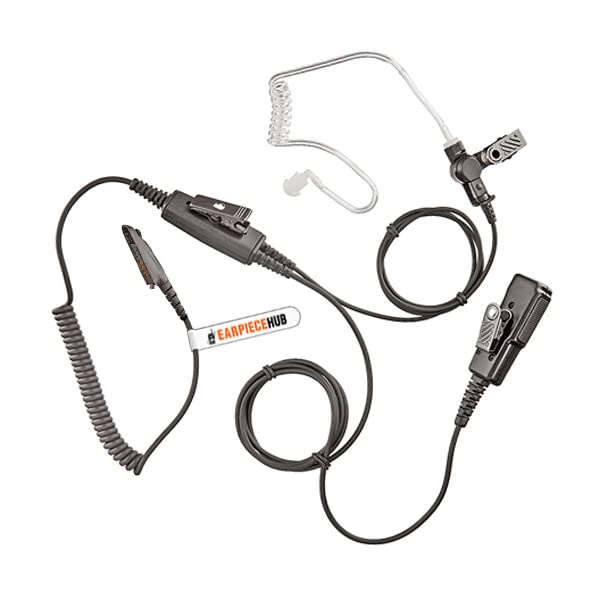 Professional Heavy Duty (PRO-HD) Earpiece Headset Compatible with Motorola Radio (Multi-pin) GP140 GP340 HT1250 MTX900 PRO9150 PTX780