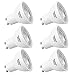 Kakanuo GU10 LED Bulbs 55W Equivalent 5.5 Watt Bright White 3000K GU10 LED Spotlight,Track Light Recessed Light 120V Non-dimmable (Pack of 6)