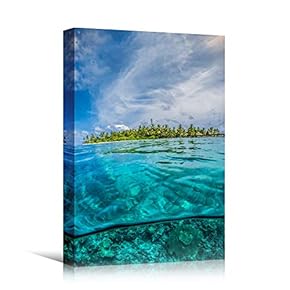 signwin Canvas Wall Art Calm Seas Beach Beach...