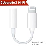 Pilloit Compatible Headphone Adapter Audio Jack Accessories Earphones Dongle 3.5mm Audio AUX Splitter Replacement for iPhone iPhone 7/7Plus iPhone 8/8Plus iPhone X/10 Support iOS11 or Later-White