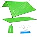 TOMSHOO Waterproof Tent Tarp Rain Fly Hammock Tarp Cover Canopy Picnic Mat Blanket, Mutil-Functional Tent Shelter for Outdoor Travel Picnic, Hiking, Stakes