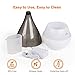 InnoGear 2019 Vase-Shaped Essential Oil Diffuser, Elegant Transparent Cover Cool Mist Humidifier Ultrasonic Aromatherapy Diffusers with Unique Breathing Lights Waterless Auto-off for Home Yoga Office