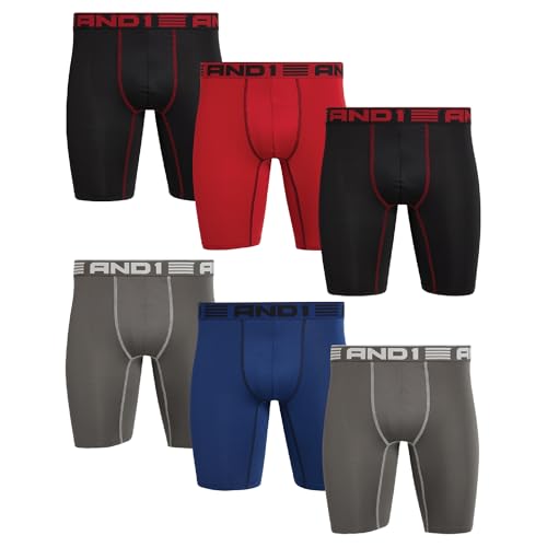 AND1 Men's Long Leg Boxer Briefs