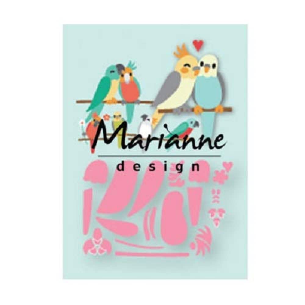 Marianne Design MDCOL1465 Cutting Die, Metal, Pink, Medium