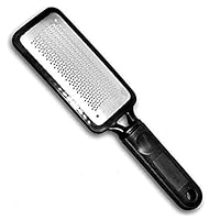 UPZHIJI Foot File, Premium Stainless Steel Foot Rasp File Callus Remover Professional Foot Scrubber - Can Be Used On Both Wet And Dry Feet， Black