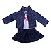 Doll Clothes for 18 Inch Dolls - Winter 3 Piece T-Shirt Jeans Shirt Pleated Dress for 18 inch American Girl Dolls Generation