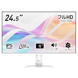【Amazon.co.jp限定】MSI ビジネスモニター PRO MP251W E2 24.5インチ/フルHD/IPSパネル/120Hz
