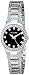 Bulova Women's Crystal Watch with Black Dial