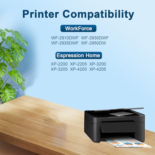 Jagute Compatible Ink Cartridges for XP 2200 WF 2930 for Expression Home XP 4200 XP 2205 XP 3205 XP 4205 Workforce WF-2910 WF-2930DWF WF-2950 (15 Packs, Black/Cyan/Magenta/Yellow)