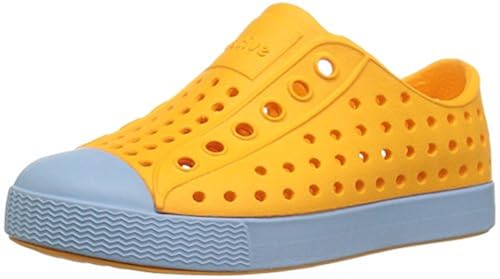 Native Kids Jefferson Water Proof Shoes, Marigold Orange/Sky Blue