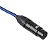 LyxPro 30 Feet XLR Microphone Cable Balanced Male to Female 3 Pin Mic Cord for Powered Speakers Audio Interface Professional Pro Audio Performance and Recording Devices - Blue