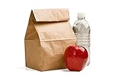 Green Direct Perfect Durable Brown Paper Lunch Bags Size Medium for All Ages (Pack of 100)
