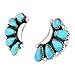 Turquoise Earrings 925 Sterling Silver Genuine Turquoise (SELECT style) (Blossoms)