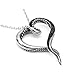 Controse Women's Silver-Toned Heart Shaped Stainless Steel Dark and Bright Tentacle Octopus Necklace 31