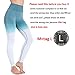 Aoxjox Seamless Leggings for Women High Waisted Ombre Gym Workout Yoga Pants (Ice Blue/Deep Teal (Old), Medium)