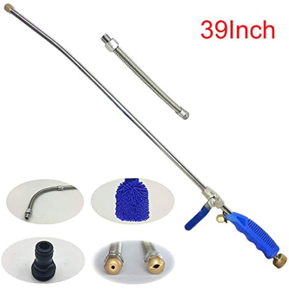 Hydro Jet High Pressure Power Washer Wand - 30 Inch + 9 Long Extendable