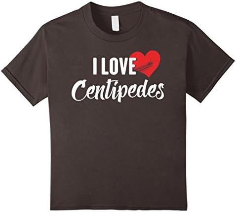 unisex-child Centipedes T-Shirt for Reptile Lovers 10 Asphalt