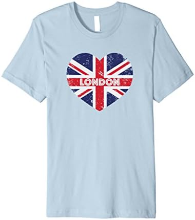 Mens I love London Premium Heart Shirt Tee Tshirt T-Shirt 3XL Baby Blue