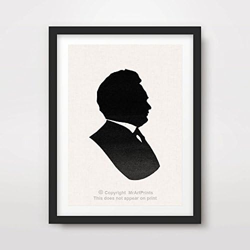 VICTORIAN SILHOUETTE CAMEO ART PRINT POSTER Vintage Portrait Black White Home Decor Interior Design Wall Picture A4 A3 A2 (10 Sizes)