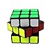 FC MXBB 3x3 PVC Stikcer Smooth Speed Puzzle Magic Cube Black -Twist Brain Teasers IQ Toys for kids 56mm