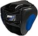 RDX Maya Hide Leather Protector Headgear Fighting, Blue, XL