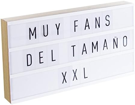 Dcasa - Lightbox Caja de luz XXL con 75 letras .: Amazon.es: Hogar