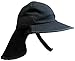 N'Ice Caps Girls Big Brim Flapper Hat with Side Mesh