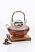 BonJour Tea Handblown Glass “Zen” Teapot with Stainless Steel Infuser and Bamboo Trivet, 42-Ounce