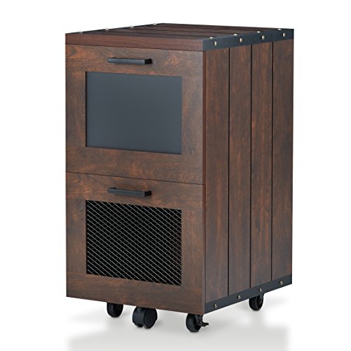 247SHOPATHOME HFW-1654C6 Olivia File Cabinet, One Size, Vintage Walnut