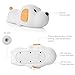 Baby Night Light, HandAcc Night Light for Kids Soft Silicone Puppy Nursery Lamp-USB Rechargeable, Color Temperature and Brightness Adjustable, Timing Function