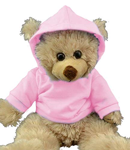 Pink Hoodie T-shirt - 16" / 40cm - Teddy Bear Clothes - fits Build a Bear