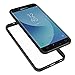 Samsung Galaxy J3 2018/J3 Achieve/J3 Star/Express Prime 3/Amp Prime 3/Sol 3/J3 V 3rd Gen/J3 Orbit Case With Tempered Glass Screen Protector,IDEA LINE Bumper Premium Clear Slim Fit-Black
