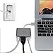 Travel Inspira USB C HDMI Hub, with USB 3.0 Port and Type C Recharging Port for MacBook 2016, Chromebook Pixel and More Type C Devices