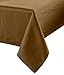 Benson Mills Gourmet Spillproof Fabric Tablecloth, Linen, 60-inch by 120-inch