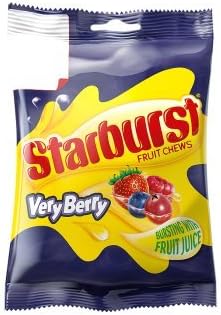 Starburst Fruit Chews Very Berry (150g x 6)