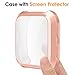 EZCO Screen Protector Case Compatible with Fitbit Versa (2-Pack), Soft TPU Plated Bumper Case All-Around Protective Screen Cover Shell Compatible Versa Smart Watch
