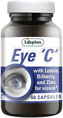 Lifeplan Eye 'C' with Lutein Bilberry & Zinc Capsules x 60. Helps Maintain Healthy Eyes, 60 count (Pack of 1)