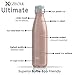 Ezisoul Insulated Stainless Steel Sports Water Bottle - No Leaks, Sweating or Toxins - Matte Mist - 17oz