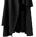 BettiCharm Women's Pure Black Gothic Lolita Band Waist Skirt