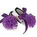 Weixinbuy Baby Girl's Soft Sole Silk Ribbon Flower Toddler Shoe
