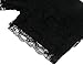 Women's Modal Sexy Lace Tiered Safety Pants Stretchy Slim Underwear Shorts Crochet Leggings Underpants Black
