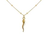 FRONAY Italian Vermeil Horn Necklace - 14k Gold